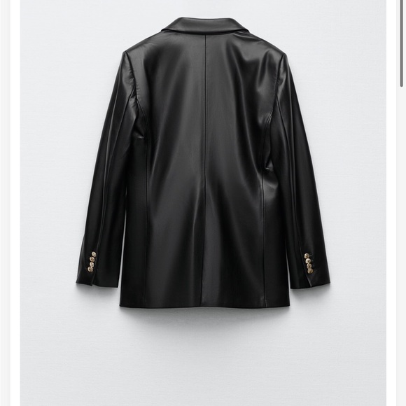 ZARA Leather Blazer - Picture 15 of 16
